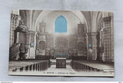 Bouin, intérieur de l'église, Vendée 85