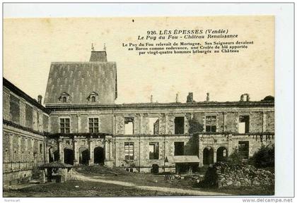 les épesses...le puy du fou...chateau renaissance...