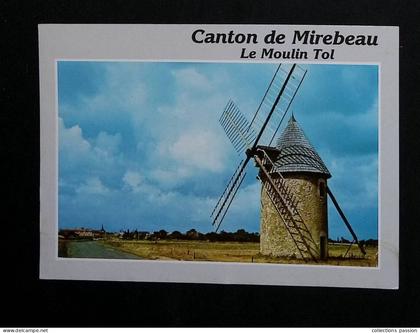 cp, 86, Cherves en Mirebalais, le moulin Tol, environs de Mirebeau, vierge, ed. Combier