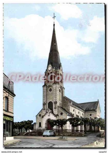 CPSM Les Trois Moutiers (Vienne) L'Eglise