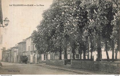 la villedieu du clain * la place du village * rue principale