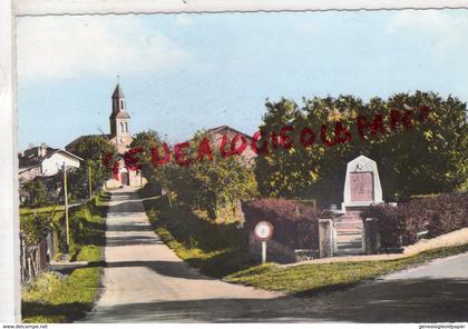 87- RILHAC RANCON- L' EGLISE ET LE MONUMENT AUX MORTS -EDITEUR SPADEM N° 388  RARE