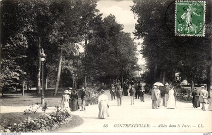 Contrexeville - Allees dans le Parc - CPA