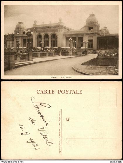 CPA Vittel Vittel Le Casino, Kasino Gebäude-Außenansicht 1910