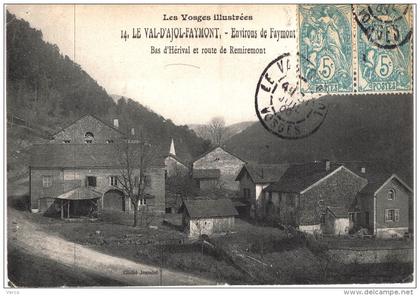 Carte Postale Ancienne de HERIVAL, environs de PLOMBIERES