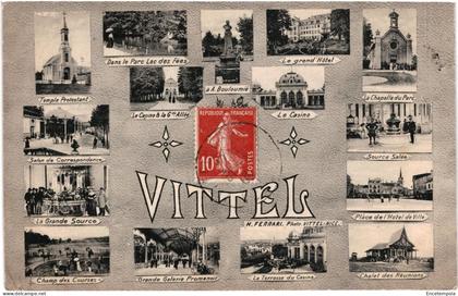 CPA   Carte Postale France  Vittel Multi vues  VM107856