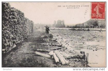 LE FLOTTAGE SUR L'YONNE 1229 ARRIVEE DU FLOT 1922