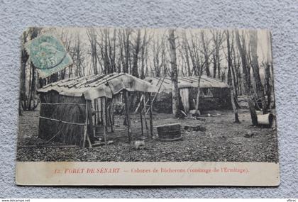 Forêt de Sénart, cabanes de bucherons, voisinage de l'Ermitage, Essonne 91