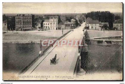 CPA Villeneuve La Garenne Pont et panorama