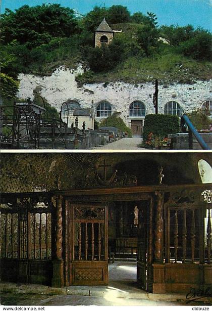 95 - Haute-Isle - Ancien village troglodytique - Eglise de l'Annonciation  troglodytique - Multivues - CPM - Voir Scans