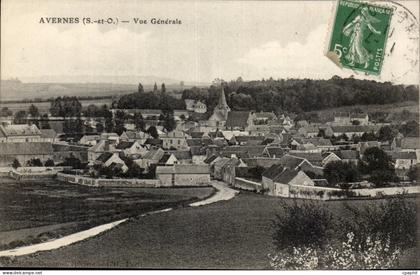 Avernes CPA Vue generale