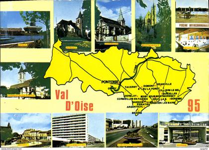 CPSM Val d'Oise Cergy Domont Sarcelles Ezanville Gonesse Bezons Garges les Gonesse Cormeilles