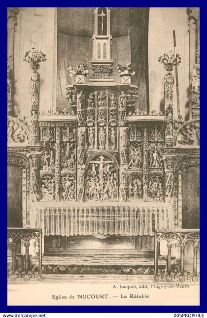 EGLISE DE NUCOURT * LE RETABLE * EDIT JACQUET
