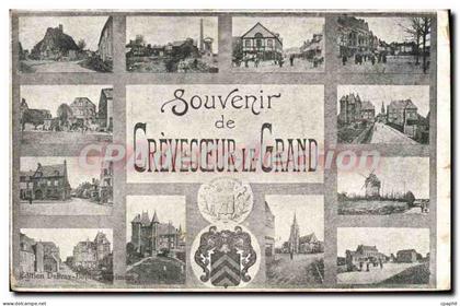 CPA Souvenir De Crevecoeur Le Grand