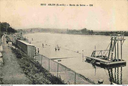Carte Postale Ancienne - 94 - Ablon sur Seine - Bords de Seine - Animée - CPA - Voir Scans Recto-Verso - Poscard - Carta