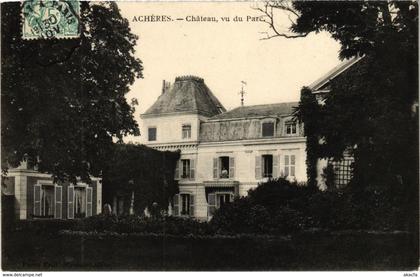 CPA ACHERES - Chateau vu du Parc (102533)