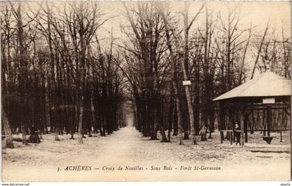 CPA ACHERES - Croix de Noailles - Sous Bois - Foret St-GERMAIN (102532)