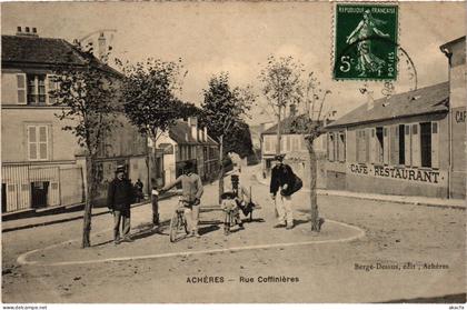 CPA Acheres Rue Coffinieres (1276012)