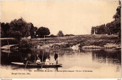 CPA ACHERES - SEINE Pitt. - Croix d'Acheres (246905)