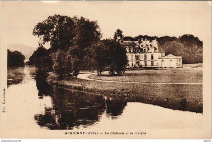 CPA ACQUIGNY - Le Chateau et la riviere (160053)