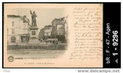 47 Agen - 11. AGEN - Statue de Jasmin - statue, carte nuage - statue jasmin poete patois poem /  D47D  K47001K  C47001C