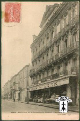 47 Agen - AGEN - Boulevard de la République. Maison "PARIS-AGEN" - cpa