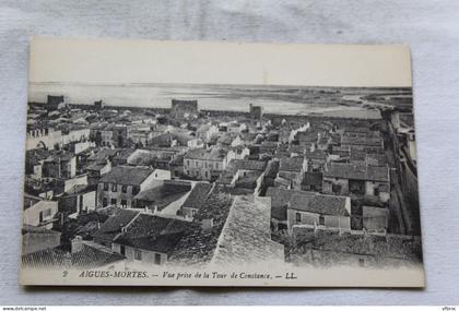 Aigues Mortes, vue prise de la tour de Constance, Gard 30