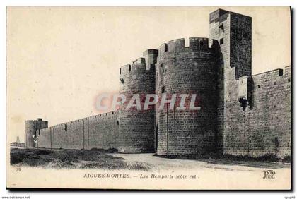 CPA Aigues Mortes Les Remparts cote est