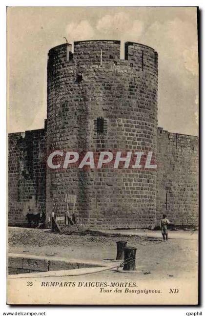 CPA Remparts d'Aigues Mortes Tour des Bourguignons