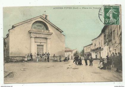 Aigues-Vives (30-Gard) Place du Temple