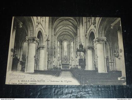 AILLY-SUR-NOYE - INTERIEUR DE L'EGLISE - 80 SOMME (C.B)