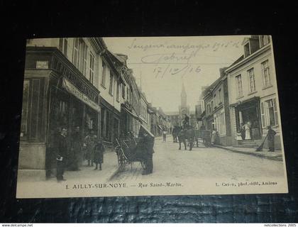 AILLY-SUR-NOYE - RUE SAINT-MARTIN - 80 SOMME (C.B)