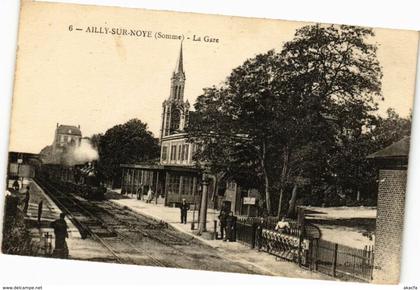 CPA AILLY-sur-NOYE - La Gare (211322)
