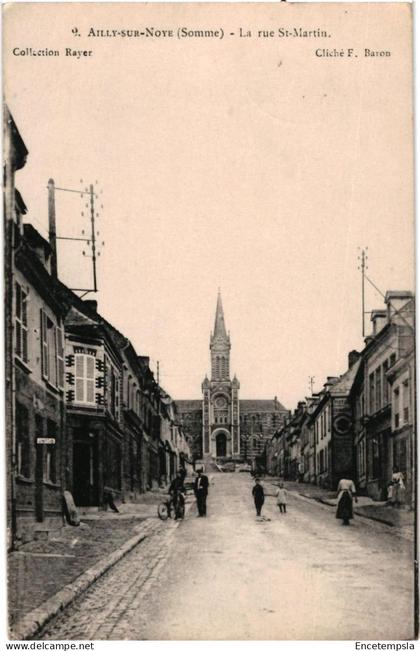 CPA   Carte Postale  France  Ailly-sur-Noye  Rue Saint Martin VM107421ok