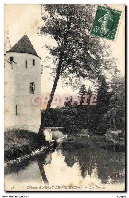 CPA Chateau d'Ainay Le Vieil Les Douves