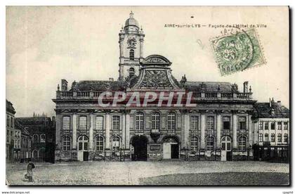 Aire sur la Lys - Facade de l'Hotel de Ville CPA