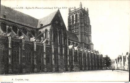 CPA Aire sur la Lys Eglise St Pierre