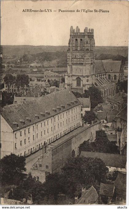 CPA AIRE-sur-la-LYS-Panorama de l'Eglise St-PIERRE (46254)