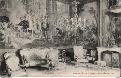 Aix en provence - Archeveche - Salon des Gobelins - CPA