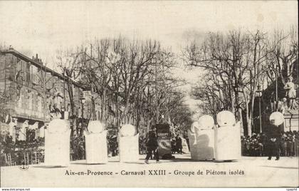 Aix en Provence - Carnaval XXIII Groupes de Pietons Isoles - CPA