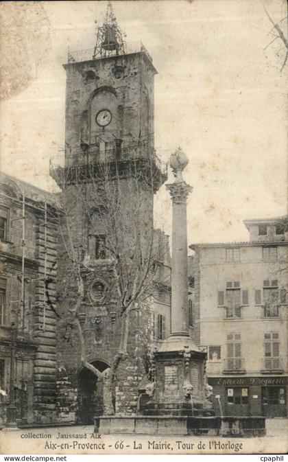 Aix en Provence - La Mairie Tour de l'Horologe - CPA