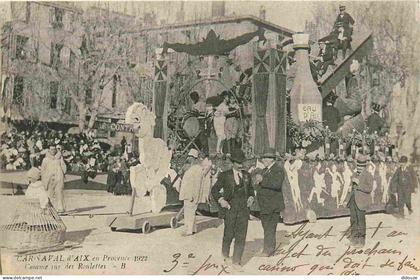 Carte Postale Ancienne - 13 - Aix-en-provence - Carnaval d'Aix en Provence 1922 - Comme sur des Roulettes - Animée - CPA