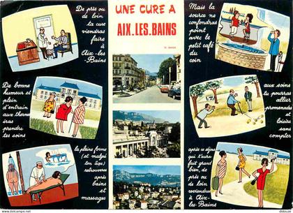 73 - Aix les Bains - Une cure à Aix les Bains - Multivues - illustrations - CPM - Voir Scans Recto-Verso