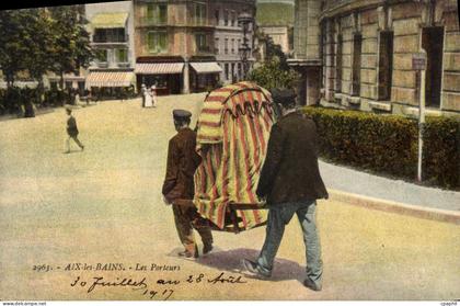 CPA Aix les Bains les Porteurs