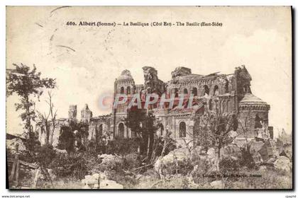 CPA Albert La Basilique Militaria