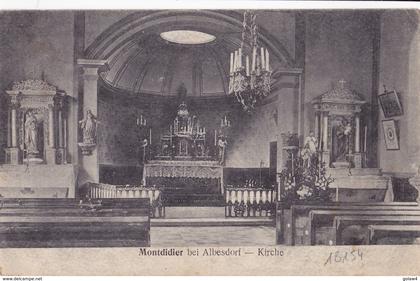 18154# MONTDIDIER bei ALBESDORF KIRCHE MOSELLE datée de NELLING par INSMING 1916 EGLISE ALBESTROFF LORRAINE