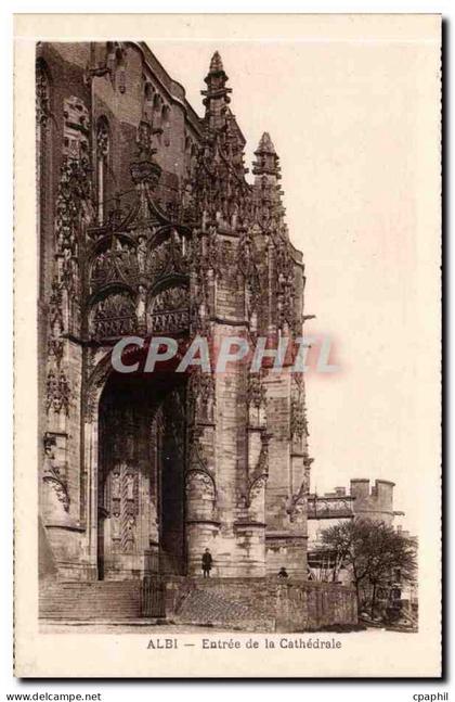 CPA Albi La cathedrale Entree