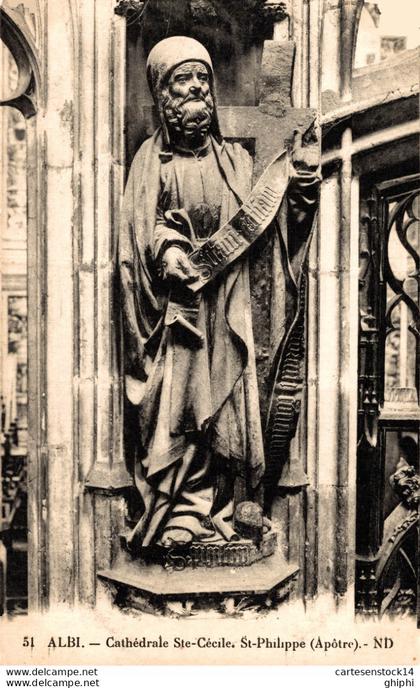 NÂ°10177 Z -cpa Albi -cathÃ©drale Sainte CÃ©cile- St Philippe-