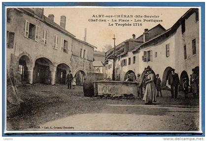 74 - ALBY sur CHERAN -- La place - Les portiques....