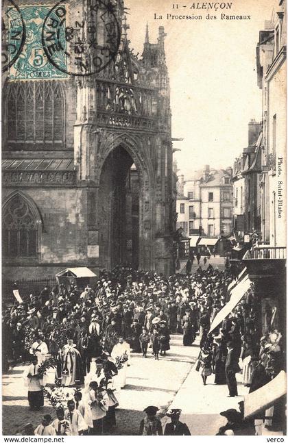 Carte Postale ancienne de ALENCON - Procession des Rameaux